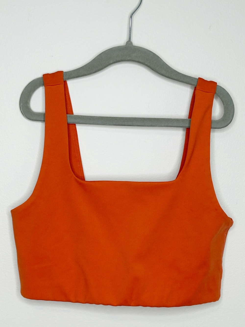 Girlfriend Collective Sports Bra Women’s XS Tommy Cropped Coral Orange